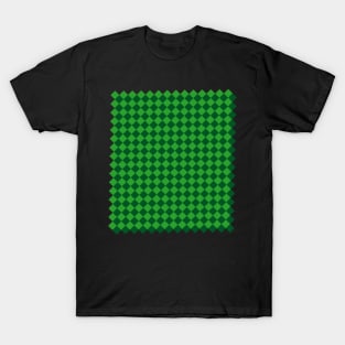 Beautiful green   squares T-Shirt